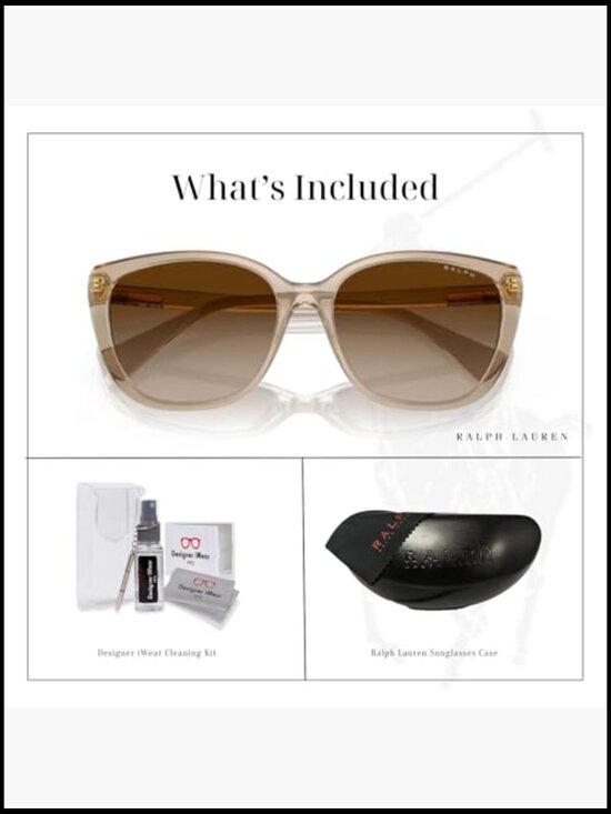 Cat Eye Sunglasses with Accessory Kit - Full Rim Frame - Gradient Lenses - UV